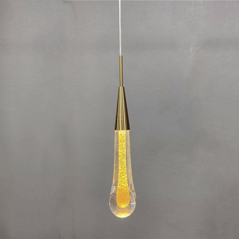 Drop Shaped Pendant Lights Crystal Led Hanglamp