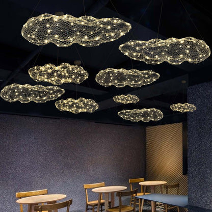 Modern Coud Starry Light Gypsophila Chandeliers