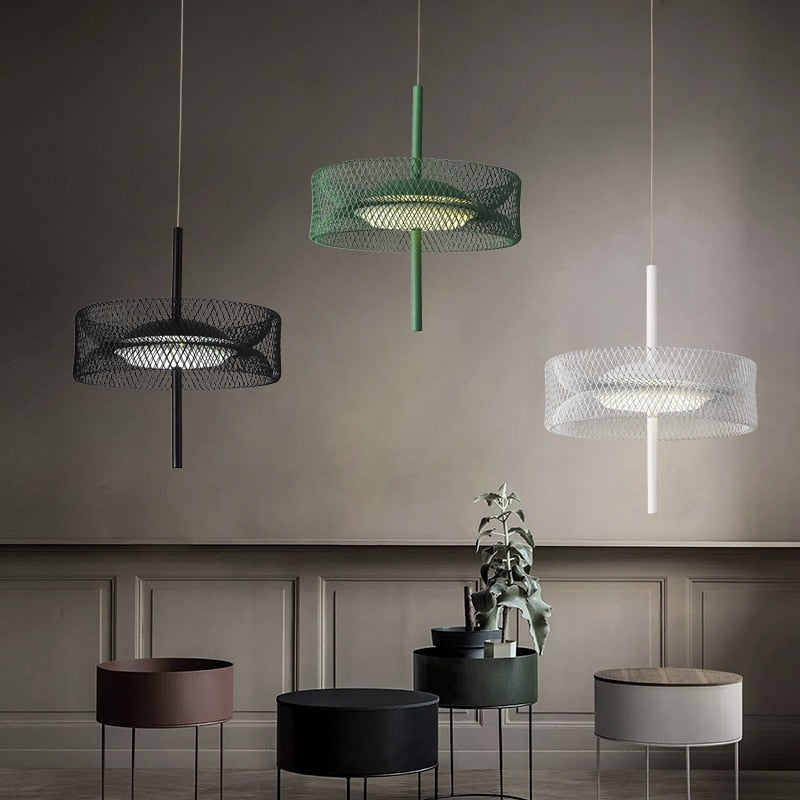 Nordic Iron Net Pendant Light For Living Dining Room