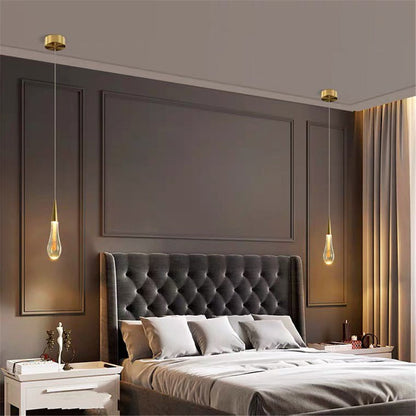 Drop Shaped Pendant Lights Crystal Led Hanglamp