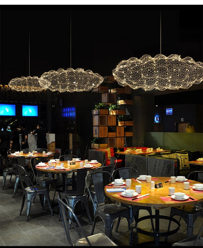 Modern Coud Starry Light Gypsophila Chandeliers
