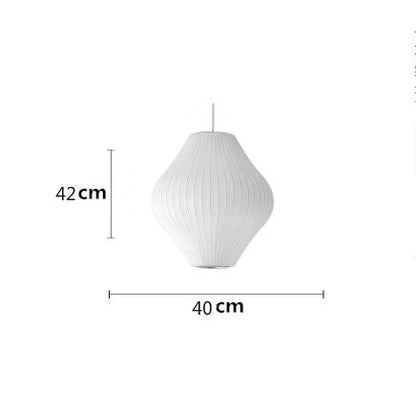 Japanese Pendant Light White Minimalist Lamp - Querencian