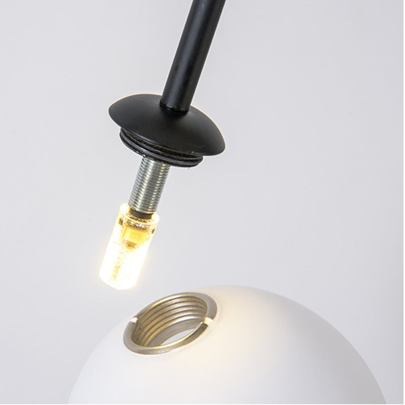 Black Gold Iron U Line Nordic Modern Chandelier
