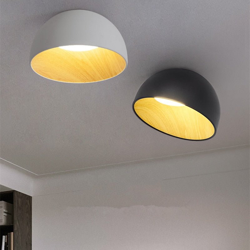 Black White Wood Ceiling Light Spain Designer Light Fixture