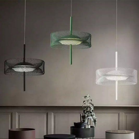 Nordic Iron Net Pendant Light For Living Dining Room