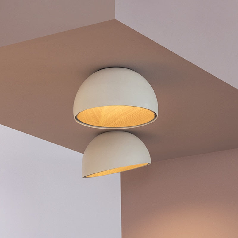 Black White Wood Ceiling Light Spain Designer Light Fixture