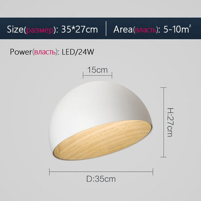 Black White Wood Ceiling Light Spain Designer Light Fixture
