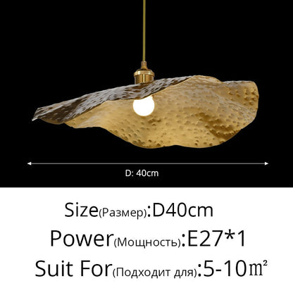 Hammered Brass Suspension Light Retro Pendant Light for Dining Room