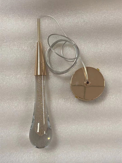 Drop Shaped Pendant Lights Crystal Led Hanglamp - Querencian