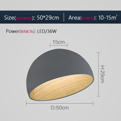 Black White Wood Ceiling Light Spain Designer Light Fixture