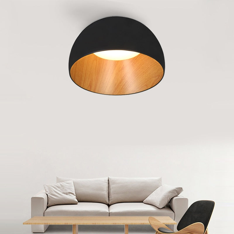 Black White Wood Ceiling Light Spain Designer Light Fixture