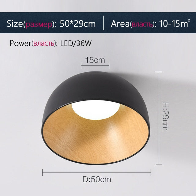 Black White Wood Ceiling Light Spain Designer Light Fixture