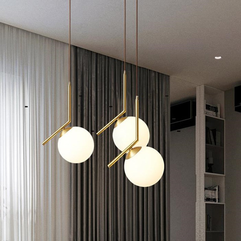 Glass Floor Lamp Nordic Ball Light For Living Room Sofa Bedroom