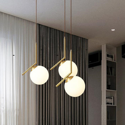 Glass Floor Lamp Nordic Ball Light For Living Room Sofa Bedroom