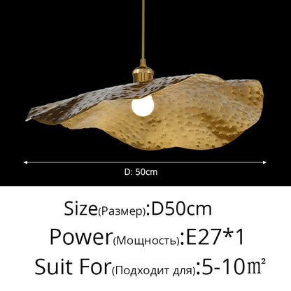 Hammered Brass Suspension Light Retro Pendant Light for Dining Room