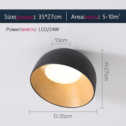 Black White Wood Ceiling Light Spain Designer Light Fixture
