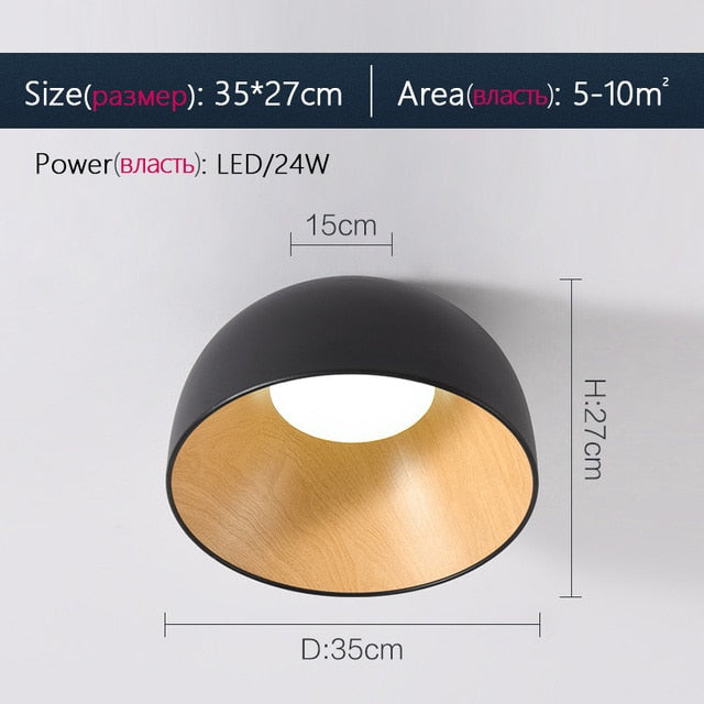 Black White Wood Ceiling Light Spain Designer Light Fixture