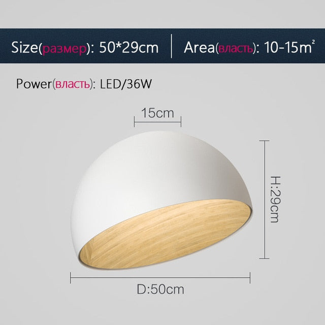 Black White Wood Ceiling Light Spain Designer Light Fixture