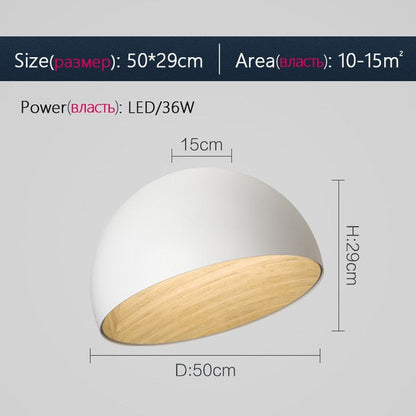 Black White Wood Ceiling Light Spain Designer Light Fixture