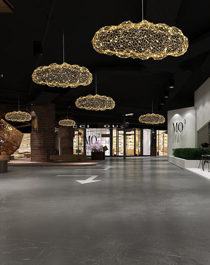 Modern Coud Starry Light Gypsophila Chandeliers