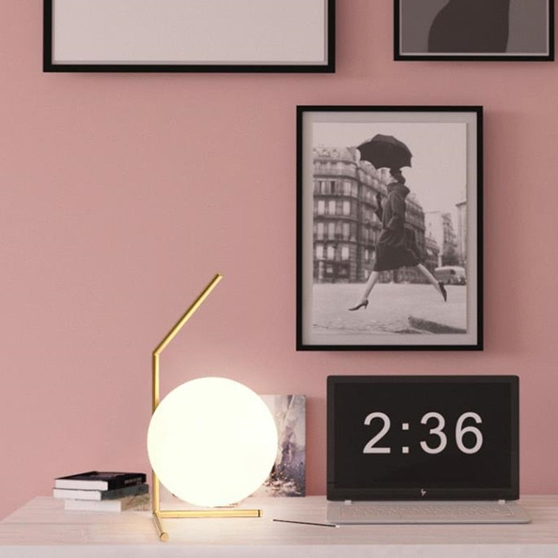 Glass Floor Lamp Nordic Ball Light For Living Room Sofa Bedroom