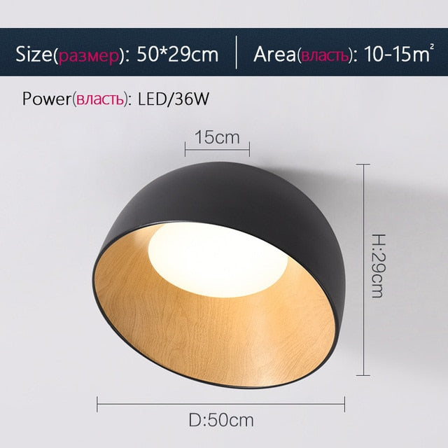Black White Wood Ceiling Light Spain Designer Light Fixture