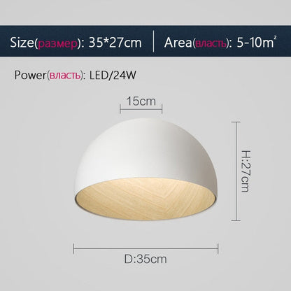 Black White Wood Ceiling Light Spain Designer Light Fixture