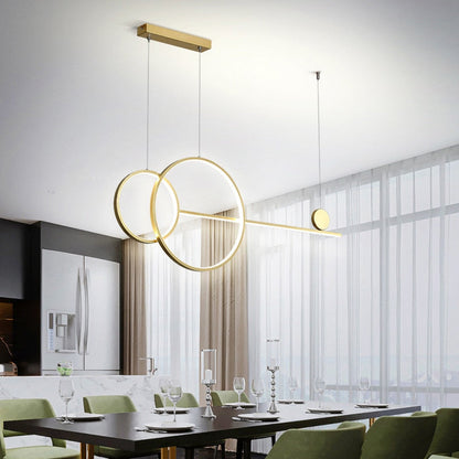 110V 220V Ring Island Chandelier for Dining Room Kitchen
