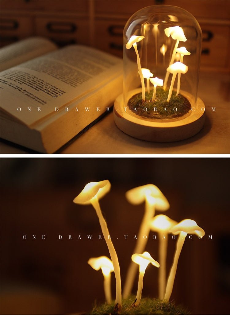 AAA Battery Handmade Retro Mushroom Night Light - Querencian