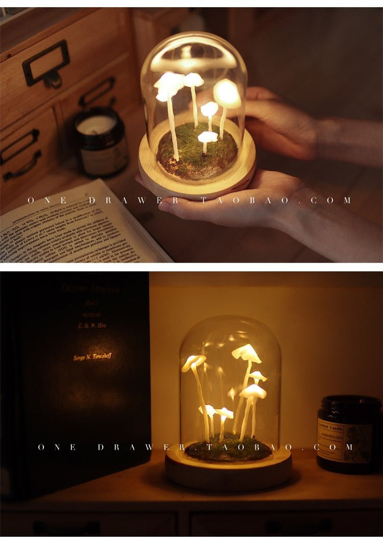 AAA Battery Handmade Retro Mushroom Night Light - Querencian