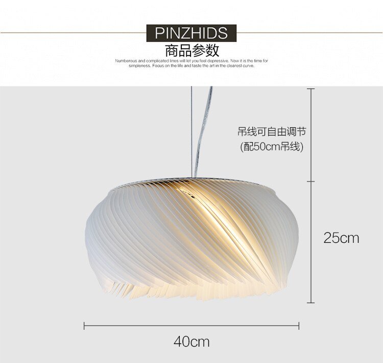 Acrylic Hanging Loft Pendant Light - Querencian