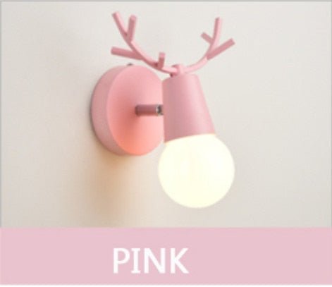 Adjustable Cartoon Deer Antlers LED Wall Lights - Querencian