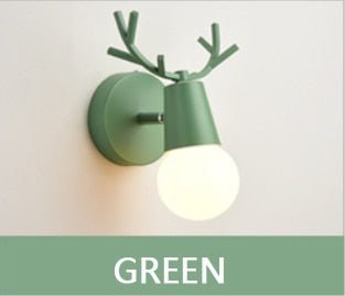 Adjustable Cartoon Deer Antlers LED Wall Lights - Querencian