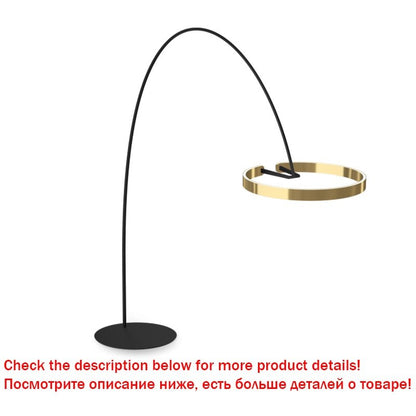 Aluminium Ring Modern LED Floor Lamps - Querencian