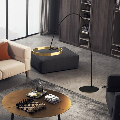 Aluminium Ring Modern LED Floor Lamps - Querencian