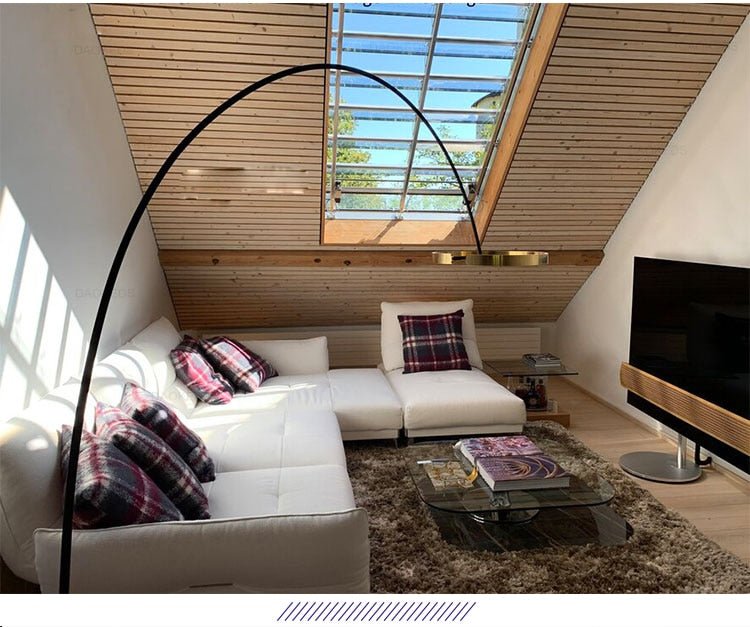 Aluminium Ring Modern LED Floor Lamps - Querencian