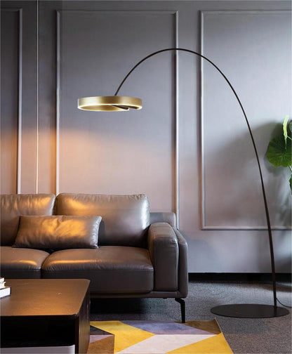 Aluminium Ring Modern LED Floor Lamps - Querencian