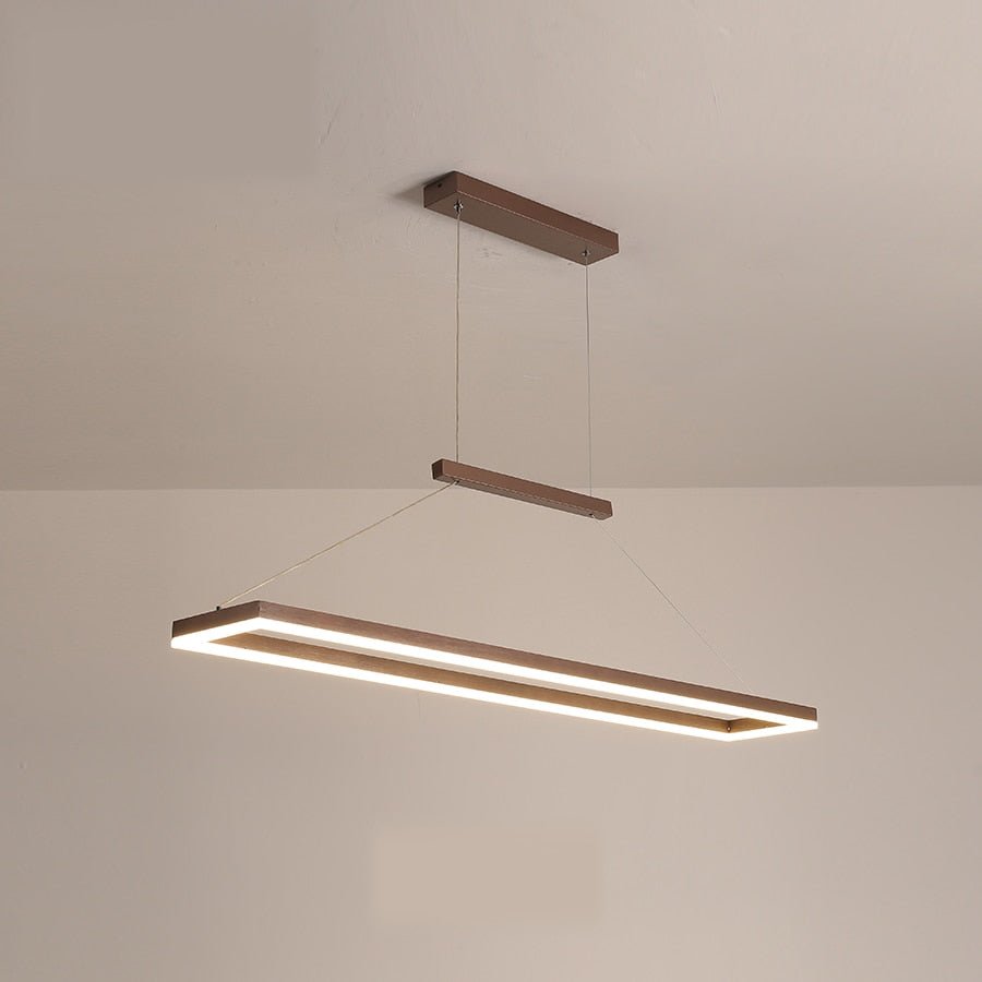 Aluminum Led Modern Ceiling Rectangle Chandelier Fixtures - Querencian