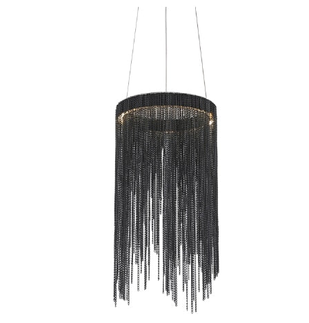 Aluminum Tassel Chandelier Waterfall Dimming LED Lighting - Querencian