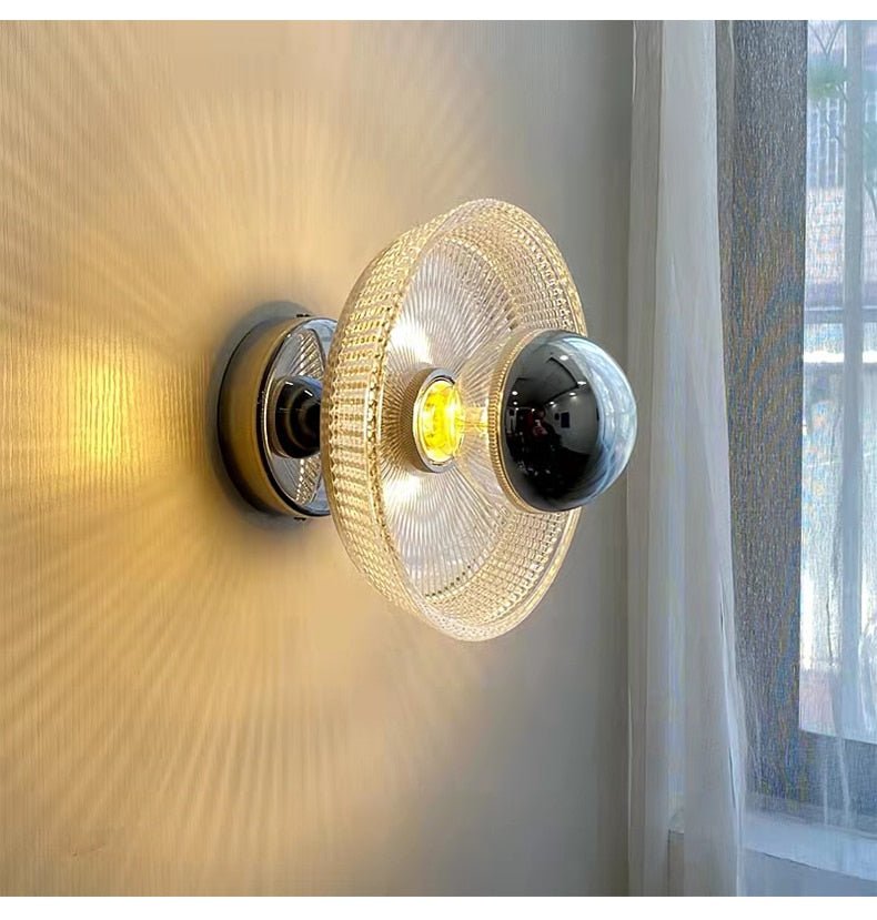Bauhaus Romantic Chrome Glass Wall Sconce Lights - Querencian