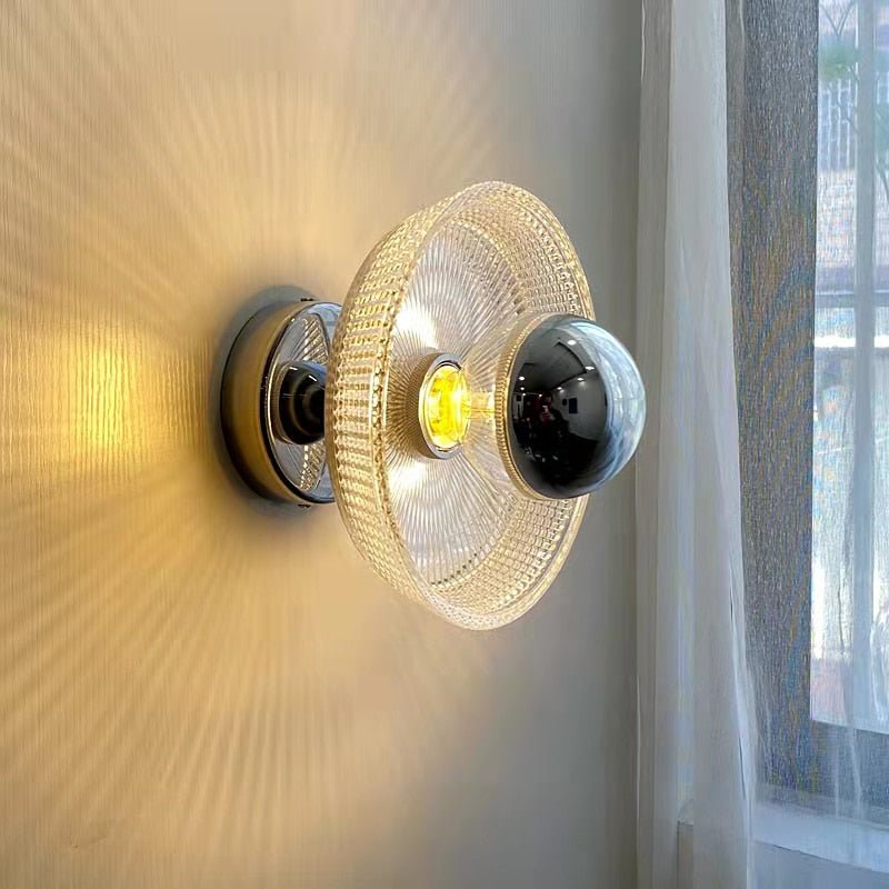 Bauhaus Romantic Chrome Glass Wall Sconce Lights - Querencian