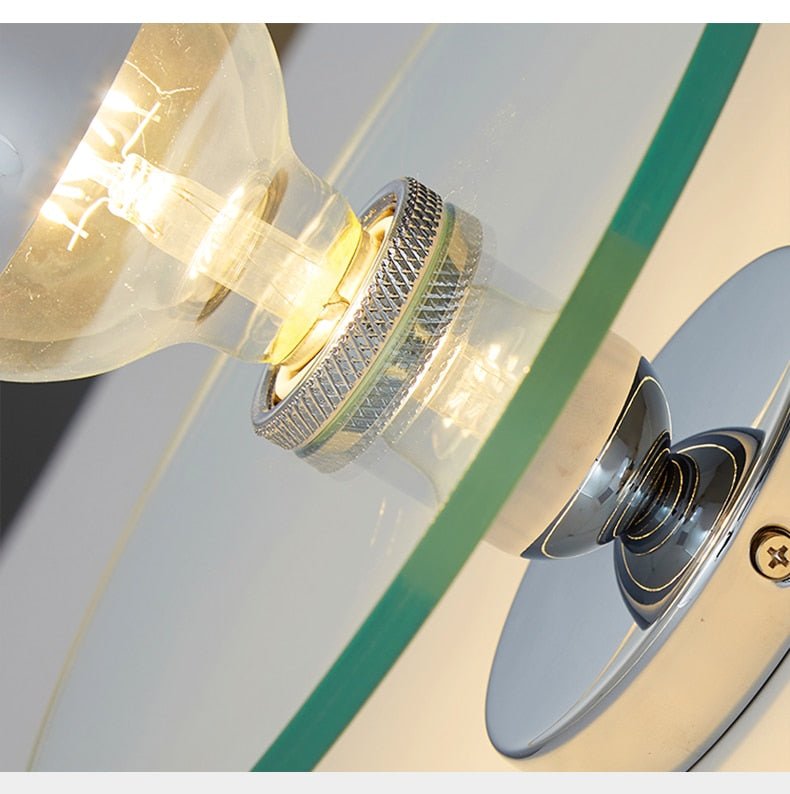 Bauhaus Romantic Chrome Glass Wall Sconce Lights - Querencian