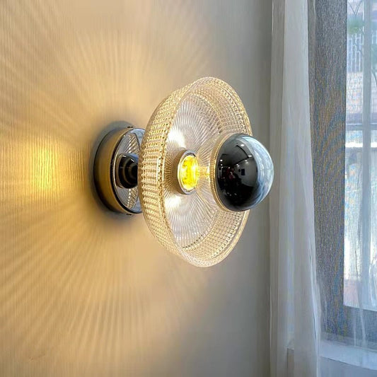 Bauhaus Romantic Chrome Glass Wall Sconce Lights - Querencian