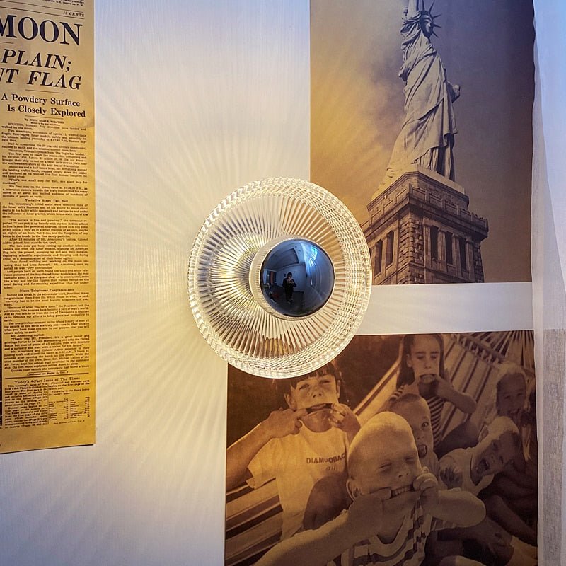 Bauhaus Romantic Chrome Glass Wall Sconce Lights - Querencian