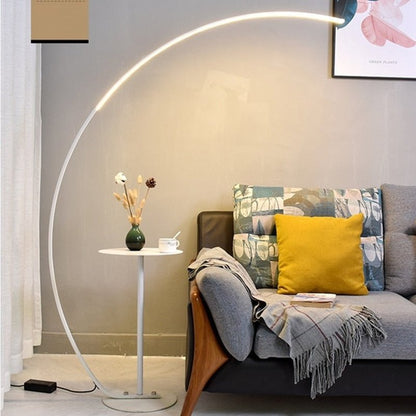 C-shaped Dimmable Remote Control Floor Lamp - Querencian