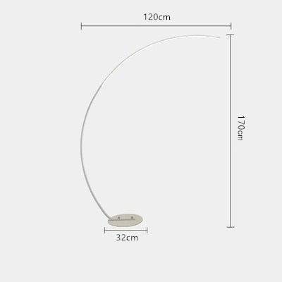 C-shaped Dimmable Remote Control Floor Lamp - Querencian