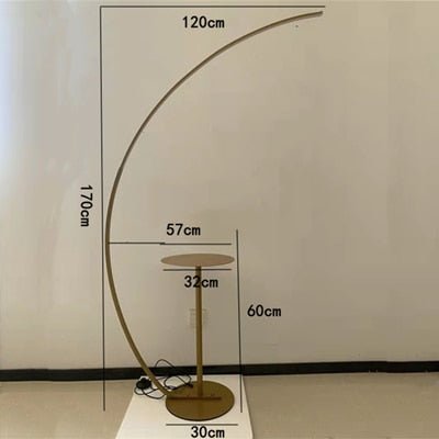 C-shaped Dimmable Remote Control Floor Lamp - Querencian