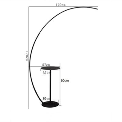 C-shaped Dimmable Remote Control Floor Lamp - Querencian
