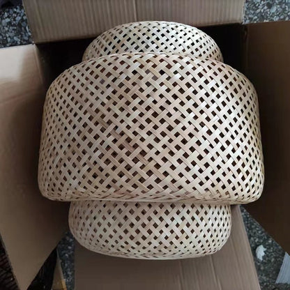 Chinese Style Loft Pendant Light Handmake Bamboo - Querencian