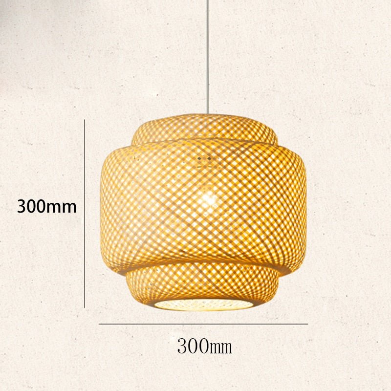 Chinese Style Loft Pendant Light Handmake Bamboo - Querencian